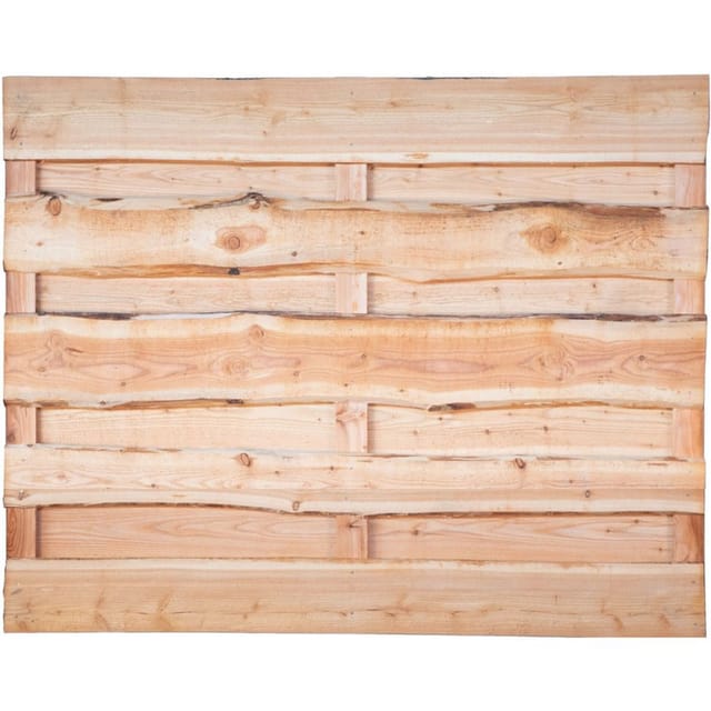 T & J Bretter Sägerau mit Baumkante Lolland Lärche 180 x 150 cm 3 Riegel