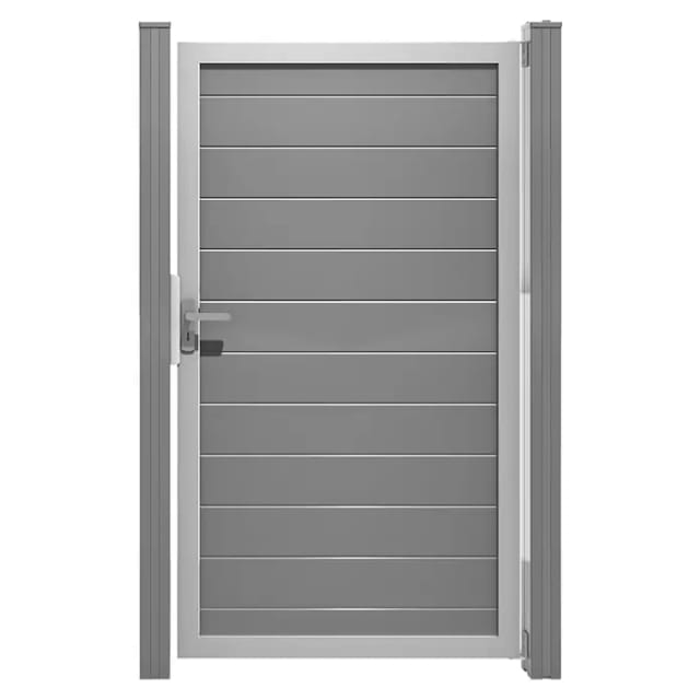 GroJa Tor Lumino Universal DIN 100 cm x 180 cm Silbergrau