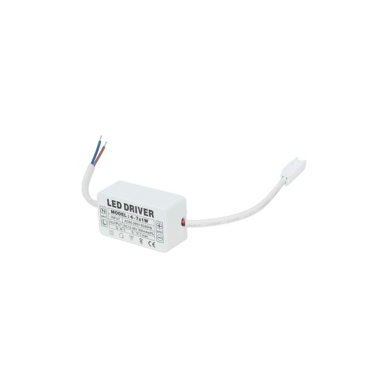 Wasserdichter Led-transformator 4–7 X 1 W – Ac85–265 V Konstantstromnetzteil – Dc12–26 V Ausgang – Einfache Installation Für Deckenbeleuchtung