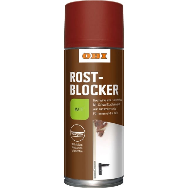 OBI Rostblocker Spray Rotbraun matt 400 ml