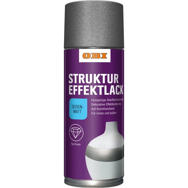 OBI Struktureffekt Lack Spray Anthrazit seidenmatt 400 ml