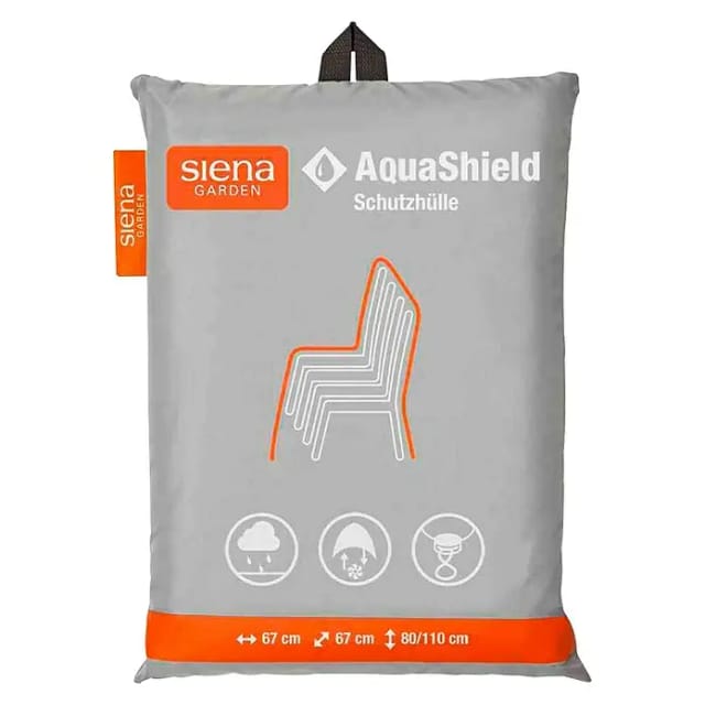 Siena Garden Schutzhülle Stapelstuhl AquaShield Hellgrau 67 x 67 x 80 - 110 cm