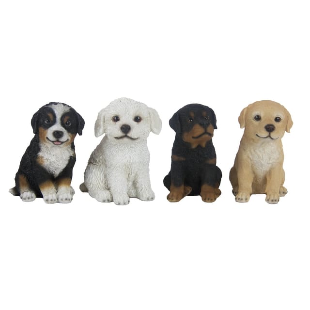 Deko-Figur Hundewelpen 15 cm