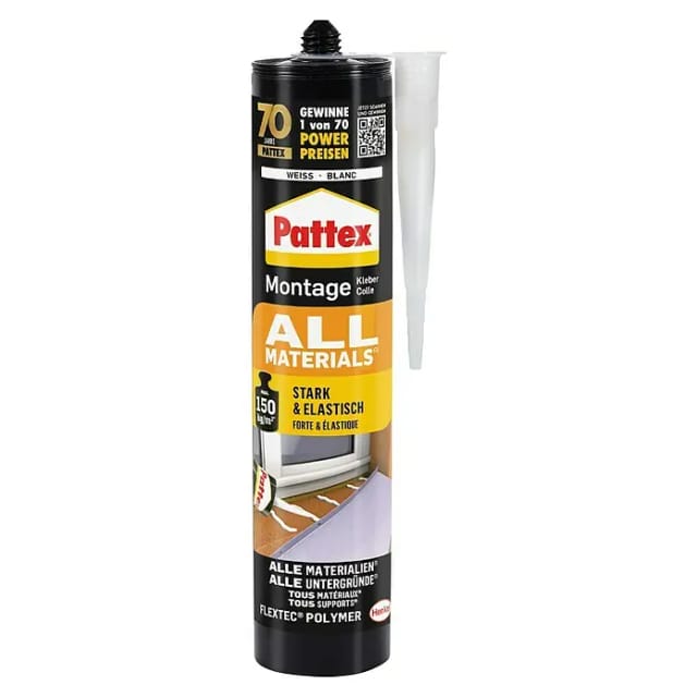 Pattex Montagekleber All Materials stark haftender Alleskleber 450 g