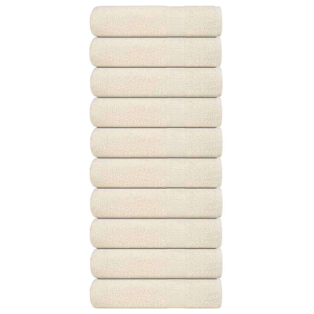 Handtücher Frogn 10 Stk. Creme 50x100 Cm 360 G/m²