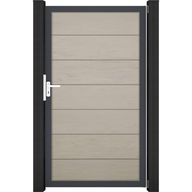GroJaSolid Grande Tor Bi-Color Sand 100x180 cm Rahmen