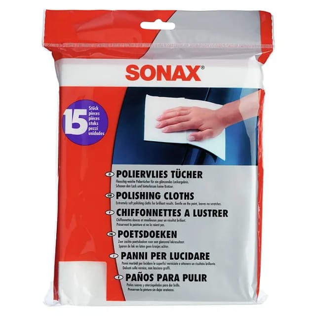 Sonax Poliervlies 15 Stück