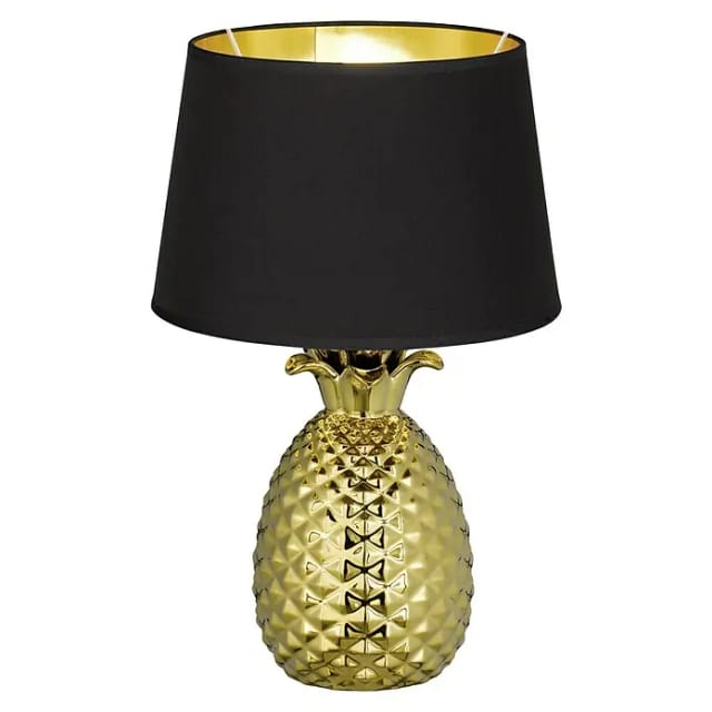 Trio Tischleuchte Pineapple Gold 43 cm x 28 cm x 28 cm