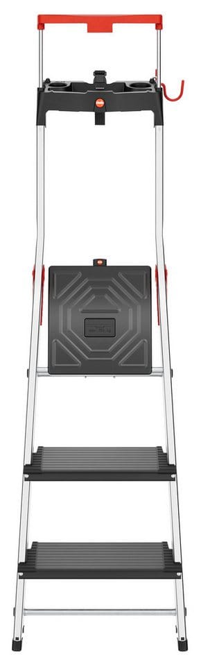 Hailo Alu-Sicherheits-Stehleiter L100 TopLine 3-stufig