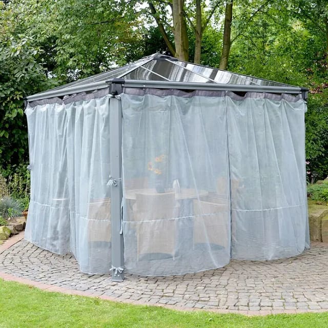 Palram - Canopia Insektenschutznetz für 3 - 4m Pavillons Anthrazit