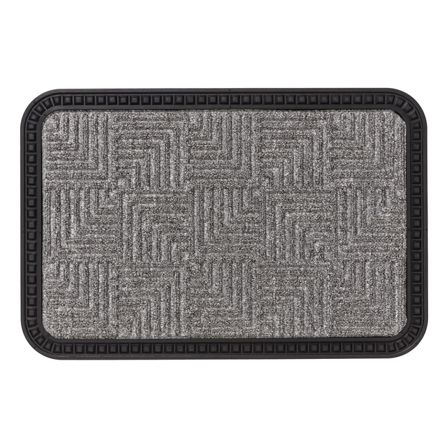 Astra Türmatte Border Star 40 cm x 70 cm halbrund Silber