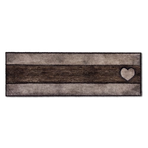 Astra Sauberlaufmatte Pure und Soft 50 cm x 150 cm Holz Herz