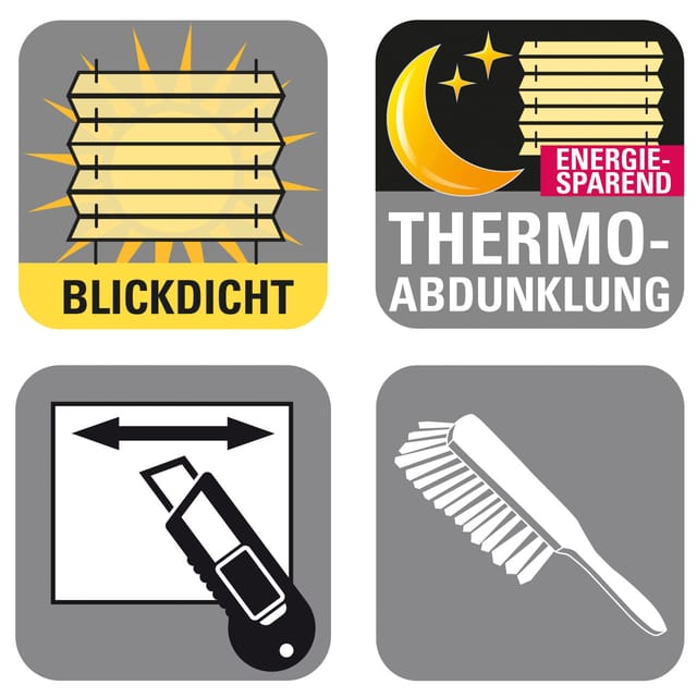 Gardinia Easy Fix Plissee Tag und Nacht Weiß 100 cm x 130 cm