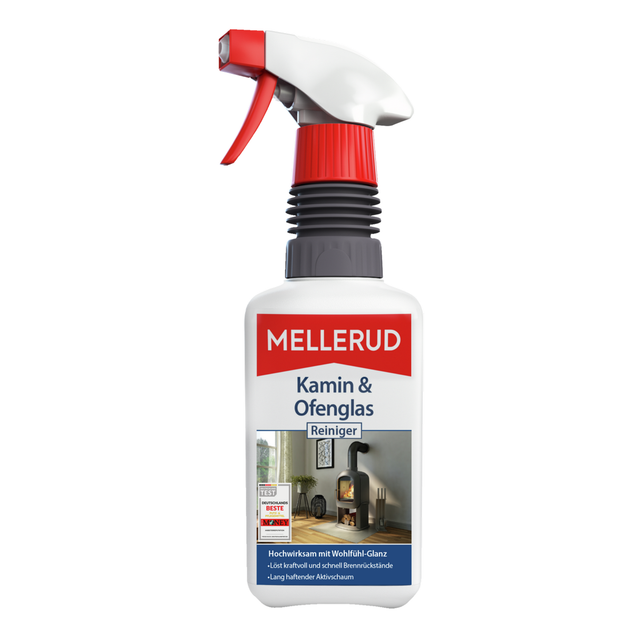 Mellerud Kamin- und Ofenglasreiniger 0,5, (Sprühpistole)