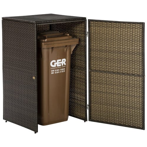Merxx Mülltonnenabdeckung 76 x 76 x 123 cm Braun
