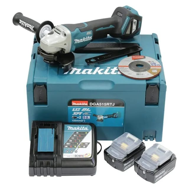 Makita Akku-Winkelschleifer DGA515RTJ 18 V
