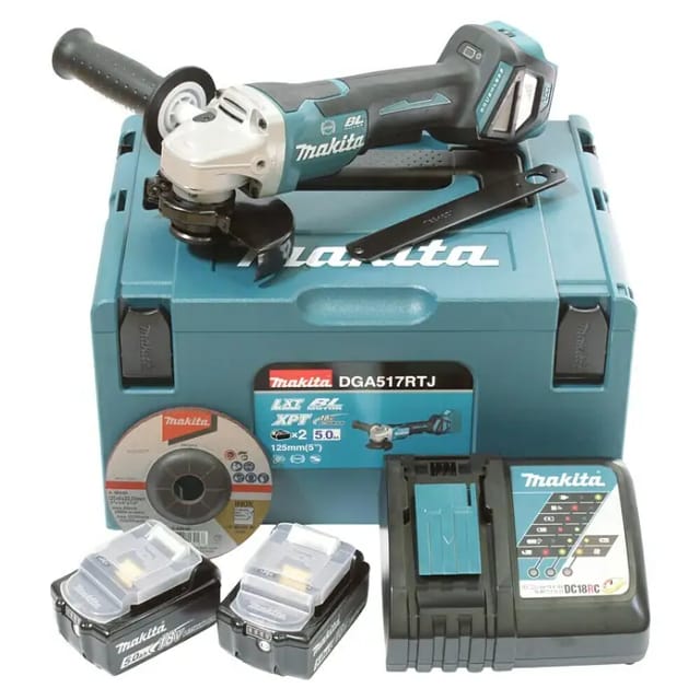 Makita Akku-Winkelschleifer DGA517RTJ 18 V