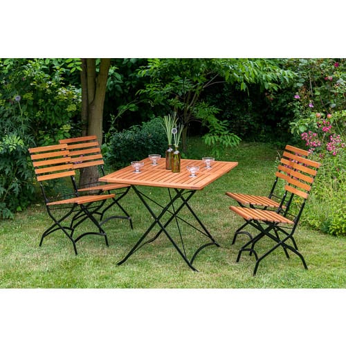 Merxx Schlossgarten Set 5-tlg. Gartentisch 120 x 80 cm