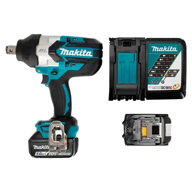 Makita Akku-Schlagschrauber DTW1001RTJ inkl. 5 Ah Akkus mit Koffer
