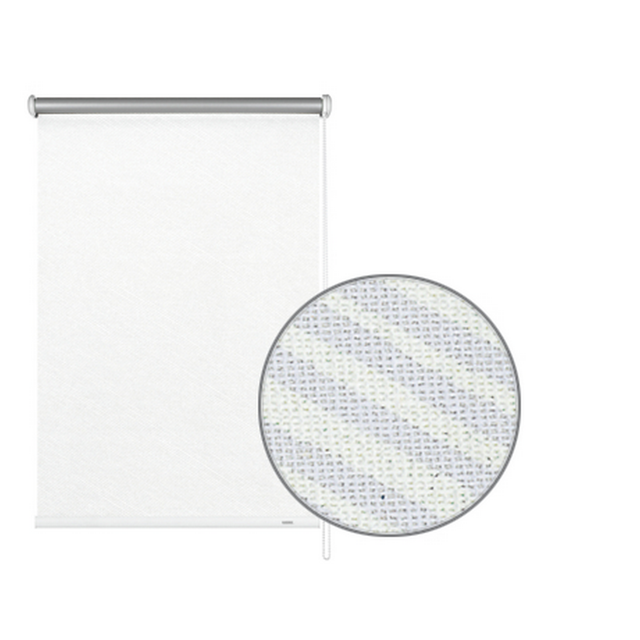 Gardinia Verdunkelungsrollo Thermo Streifen 52 cm x 180 cm Weiß