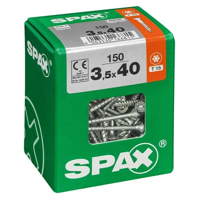 Spax Senkkopf Universalschraube T-Star plus-Antrieb Ø 3,5 mm x 40 mm 150 Stück
