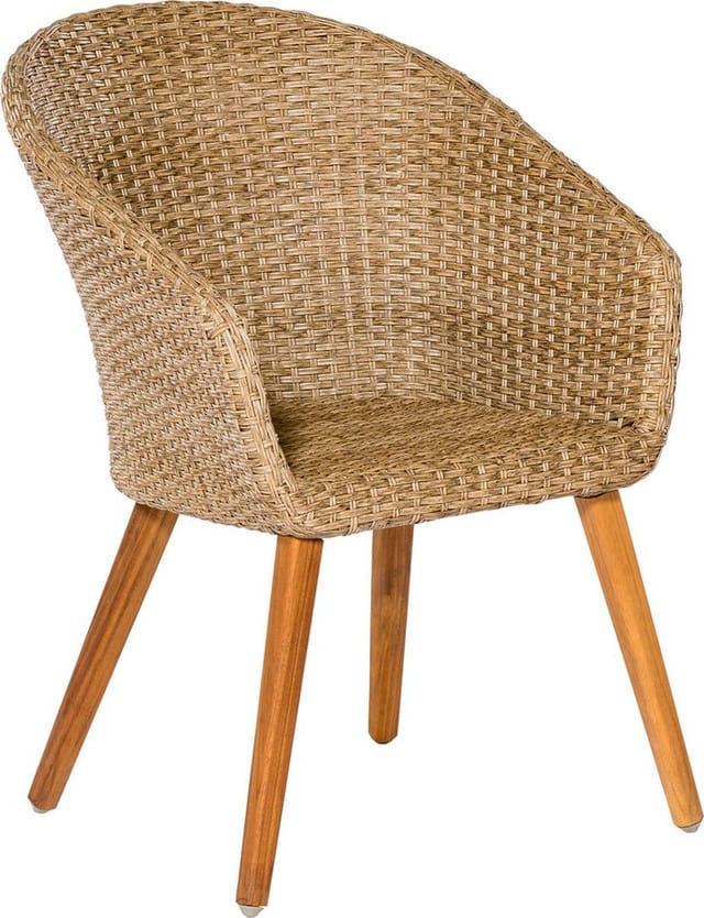 Merxx Aronne Set 7-tlg. 6 Sessel Doppel-Gartentisch Ausziehbar
