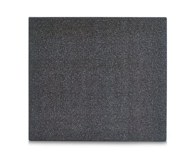 Zeller Herdblende-/Abdeckplatte Granit-Optik Glas 50 cm x 56 cm Anthrazit