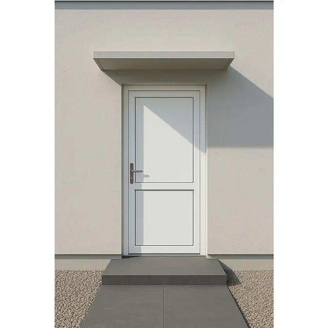 Kunststoff-Nebeneingangstür 98 cm x 198 cm K507 Weiß Anschlag Links