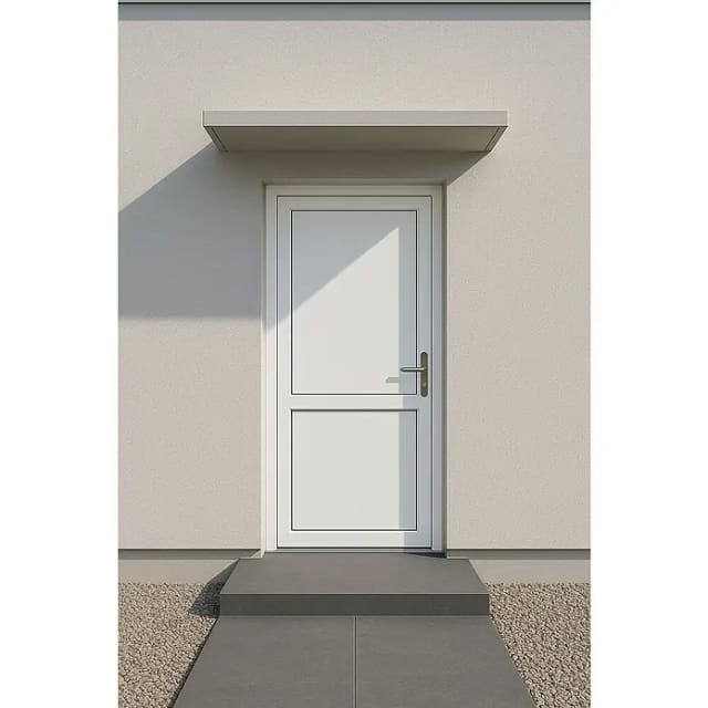 Kunststoff-Nebeneingangstür 98 cm x 198 cm K507 Weiß Anschlag Rechts