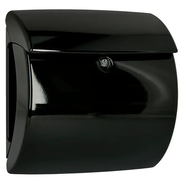 Burg-Wächter Kunststoff-Briefkasten Piano 886 Schwarz