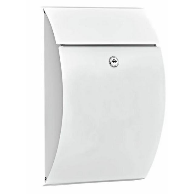 Burg-Wächter Stahlblech-Briefkasten Capri 813 Weiß