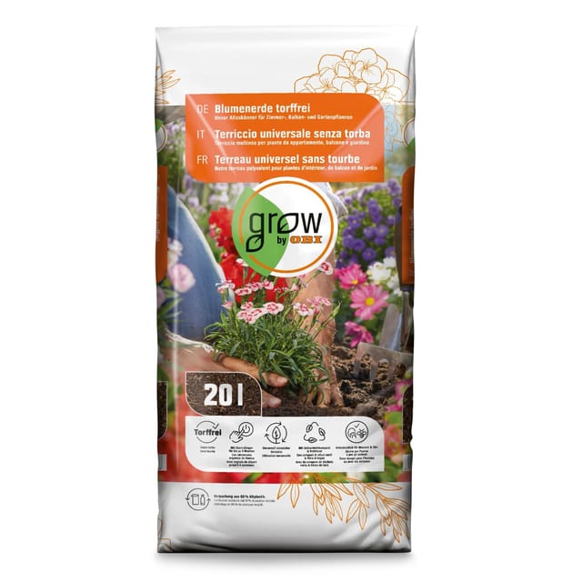 GROW by OBI Blumenerde Torffrei 20,