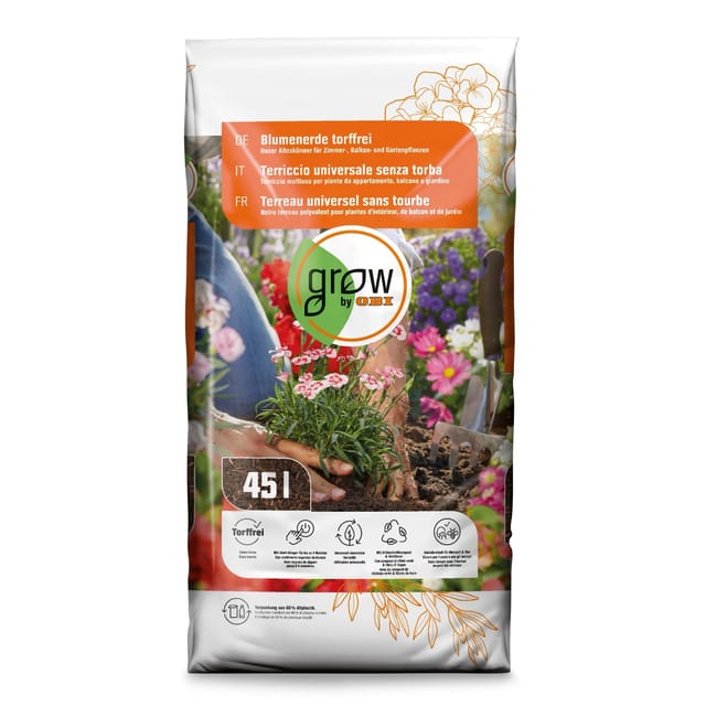 GROW by OBI Blumenerde Torffrei 45,