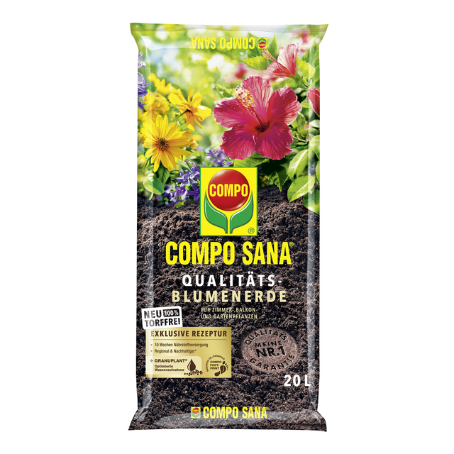 Compo Sana Qualitäts-Blumenerde torffrei 20,