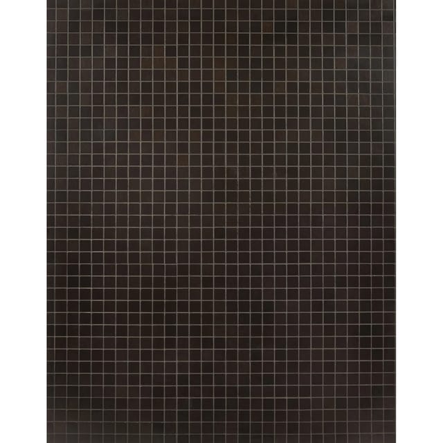 Mosaikmatte selbstklebend Alu gebürstet Schwarz 29 cm x 29 cm/ 30 mm x 30 mm