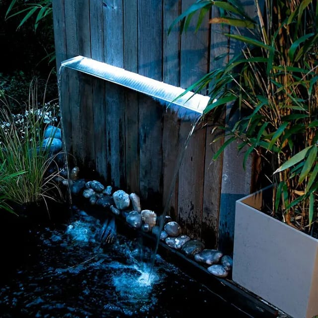 Ubbink LED Leiste 90 - Beleuchtung für Wasserfall 90 cm mit Trafo 12V 62 LEDs Bl