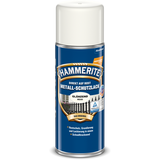 Hammerite Metall-Schutzlack Spray Weiß glänzend 400 ml