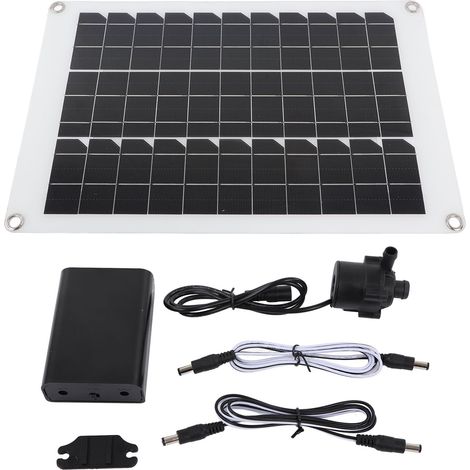 20-w-solarbrunnenpumpen-set, Mit Panel-betrieb, Tauchfähig, Geräuschlos, 12 V, Für Vogeltränken, Fischteiche Und Hydrokulturgärten