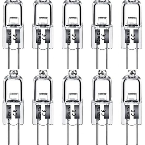 G4-halogenlampen, 10 W, 12 V – 10er-packung
