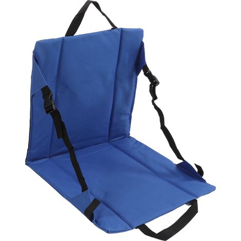 Klappbarer Angelstuhl Für Den Außenbereich, Tragbarer Schaukelstuhl, Blaue Kissen Für Strand Und Stadion