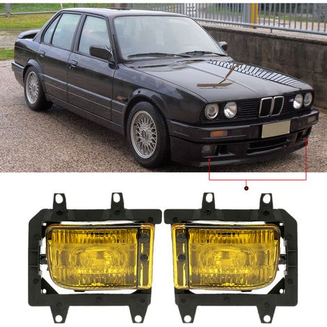 Nebelscheinwerferblenden, Paar Links Und Rechts Für Bmw 3er E30, 85-93, Gelb