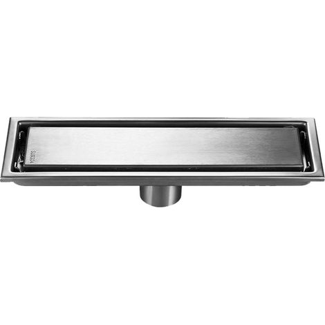 Verdeckter Duschablauf Aus Dickem Edelstahl 304 – 10 X 20 Cm, Rechteckige, Gebürstete Oberfläche
