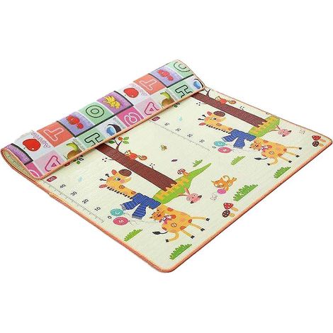 Babyspielmatte, Spielmatte Für Den Boden, Groß, Weiche Und Faltbare Oberfläche, Rutschfest - Modell 1