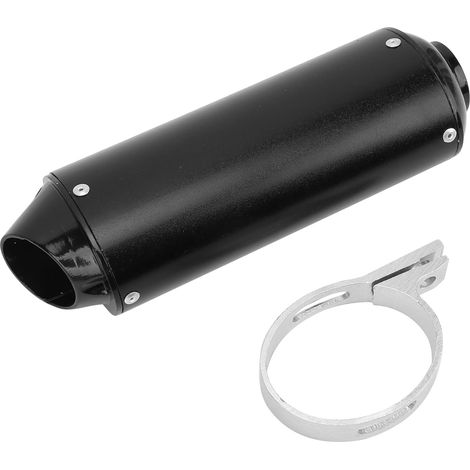 Schwarzer 32-mm-auspuff (1,3 Zoll) Für Quads, Minibikes Und Motorräder Mit 90 Cm³, 110 Cm³, 125 Cm³, 150 Cm³ Und 160 Cm³ Hubraum.