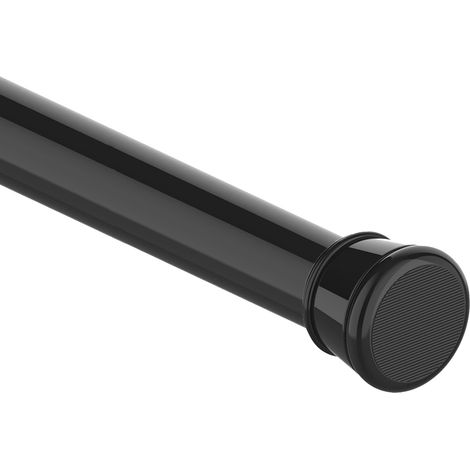 Schwarze Teleskopstange, Kein Bohren Erforderlich, 50 Bis 80 Cm, Für Dusch- Oder Türvorhänge