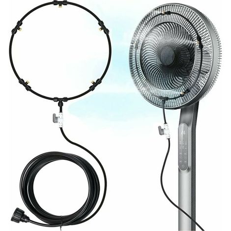 Terrassen-sprühsystem, Bestehend Aus Sprühventilator, 8 M Sprühschlauch Und 5 Kupfer-sprühdüsen