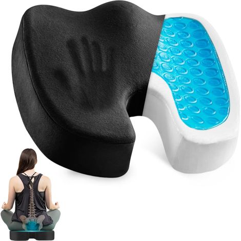 Orthopädisches Gel-sitzkissen, Anti-schmerz-kissen, Steißbeinringkissen, Entlastungsringkissen Aus Gel Und Memory-schaum, Schaumstoffringkissen