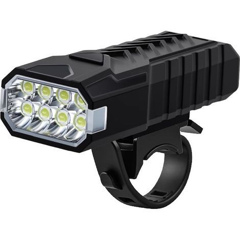 Wasserdichter Fahrradscheinwerfer, Schnellladefunktion, Hohe Helligkeit, Mountainbike-beleuchtung, Lange Akkulaufzeit, Ideal Für Nachtfahrten.