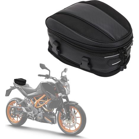 Motorradrucksack, Wasserdichte Reisetasche, Satteltasche, Multifunktionale Fahrradtasche Aus Pu-leder, Sportrucksack