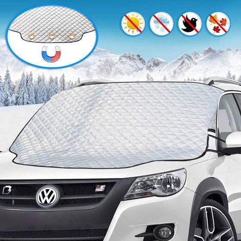 Auto-frontscheibenabdeckung, Magnetische Windschutzscheibenabdeckung, Sonnenschutz, Frostschutz, Enteisung, Uv-schutz, Faltbar, U-förmig